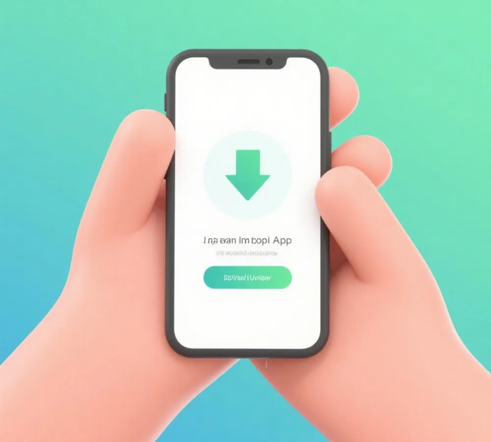 移动端下载安装示意图